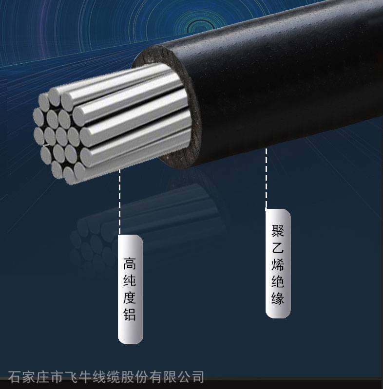 飛牛線纜翁特JKLYJ-50架空絕緣導(dǎo)線 全項(xiàng)保檢，高導(dǎo)電性能的戶外電纜標(biāo)桿